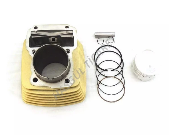 Hsgl Motorsiklet CG125 cc sarı gold  56.5mm Silindir Piston segman Takımı ürün görseli