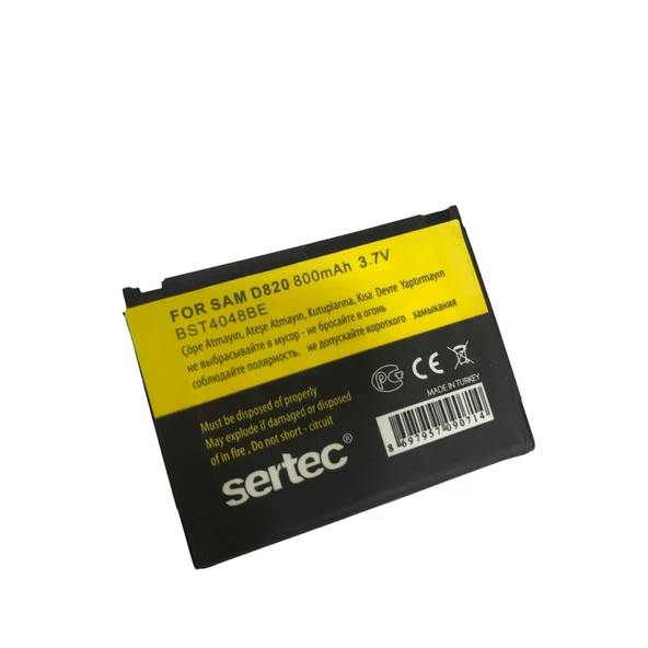 Samsung V740/d820 Uyumlu Batarya Tg-53-vice/(1395) 3633 - 2