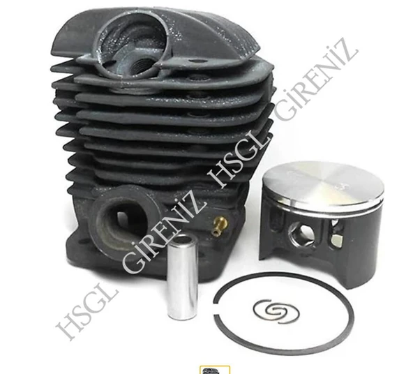 HSGL Motorlu Testere Silindir Piston Seti 52 mm  Dolmar / Makita / Wecker DCS 6401 – 7301 – 8100 Uyumlu - Resim 3