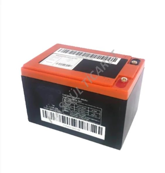 Hsgl E bike Şarj Edilebilir Kapalı Kurşun Asit Akü  12v 14ah /2hr Batarya şarjlı bisiklet aküsü e bike akü rmg 6dzm-14 - Resim 3