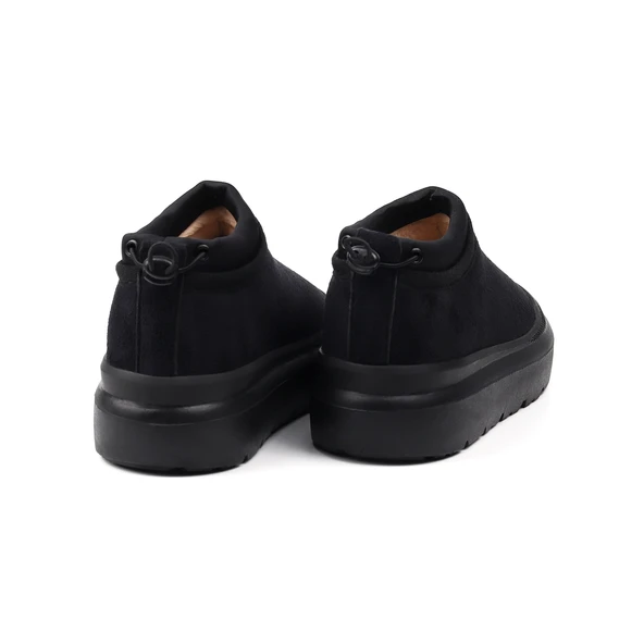 Kadın Siyah Süet İçi Kürklü Bot - Kalın Tabanlı, Rahat, Kaymaz, Günlük ve Kışlık - 2