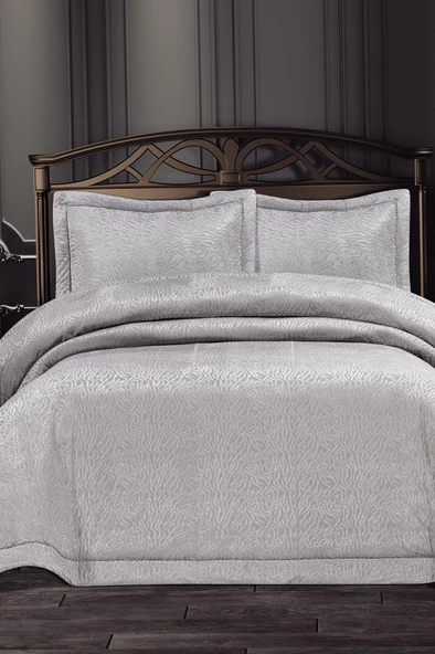 Gümüş Çift Kişilik Yatak Örtüsü Bej ürün görseli