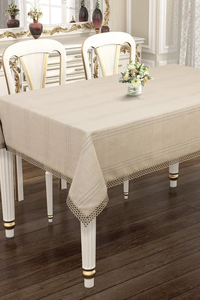 Asu 160x220 cm Tek Masa Örtüsü Cappucino ürün görseli