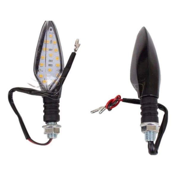 Hsgl Motorsiklet Led Çıta model Sarı Sinyal