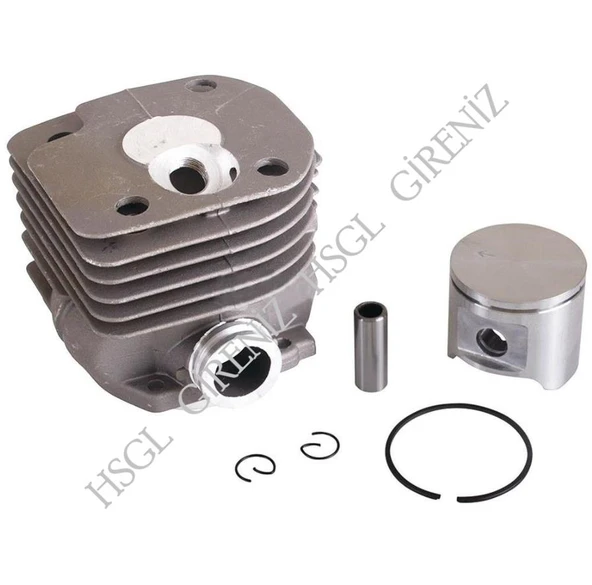 HSGL Husqvarna 365 Uyumlu 48mm Silindir Piston Seti  Yeni Model Yuvarlak Boğaz - Resim 3