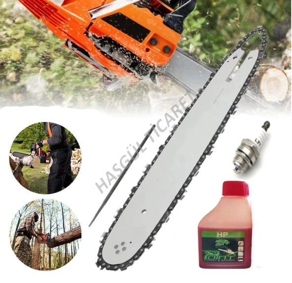 Hsgl Motorlu Testere Husqvarna Uyumlu 3/25 33 Diş Kılavuz 2T yağ Buji Set Husq 51 55 137 142 435 450359 360 455 Modellere uyumlu ürün görseli