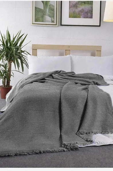 Lora Tek Kişilik Tek Pike 160x210 cm Antrasit ürün görseli