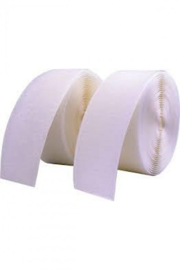 Enzelo 1 Metre Cırt Cırtlı Bant - Cırt Bant - Cırt Cırt Band - En : 5cm BEYAZ - 3
