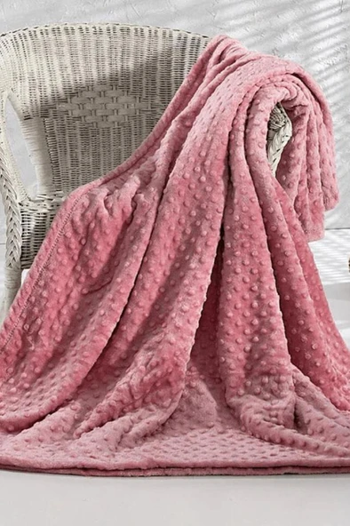 Pearl Tomurcuk Çift Kişilik Battaniye Pudra ürün görseli