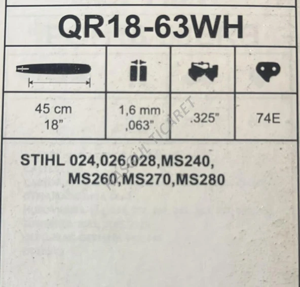 Hsgl Motorlu Testere Stıhl Uyumlu 3/25 37 diş Pala Kılavuz Set Stıhl 024 026 028 ms240 260 270 280 Modellere uyumlu - Resim 5
