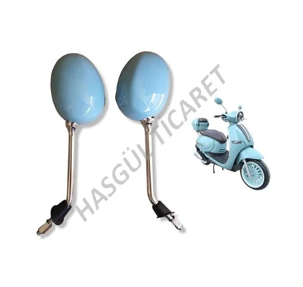 Hsgl Motorsiklet Scooter Capucıno turkuaz ayna takımı 50 125 150 motorsiklet ayna takımları