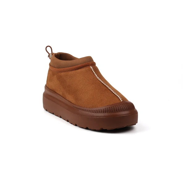 Kadın Taba Süet İçi Kürklü Bot - Kalın Tabanlı, Rahat, Kaymaz, Günlük ve Kışlık - Resim 3