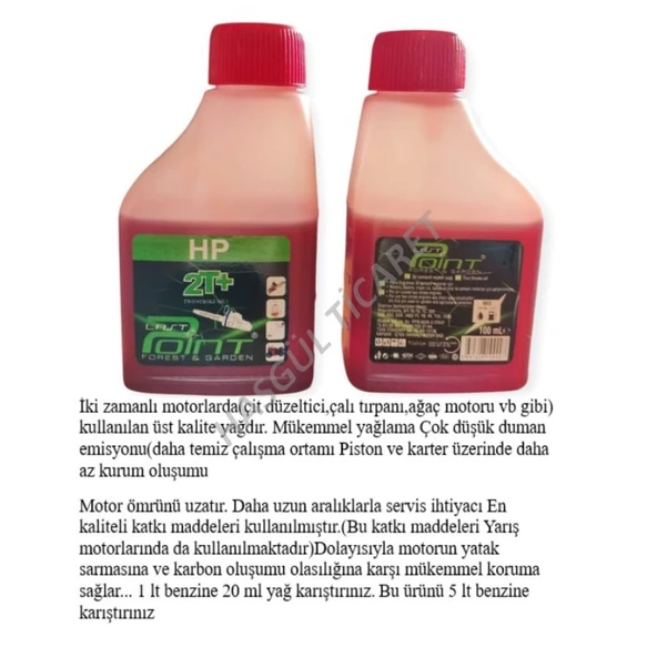 Hsgl Motorlu Tırpan 4 Delik Komple Yakıt Deposu 2T 100ml yağ 120gr gress buji set - 3