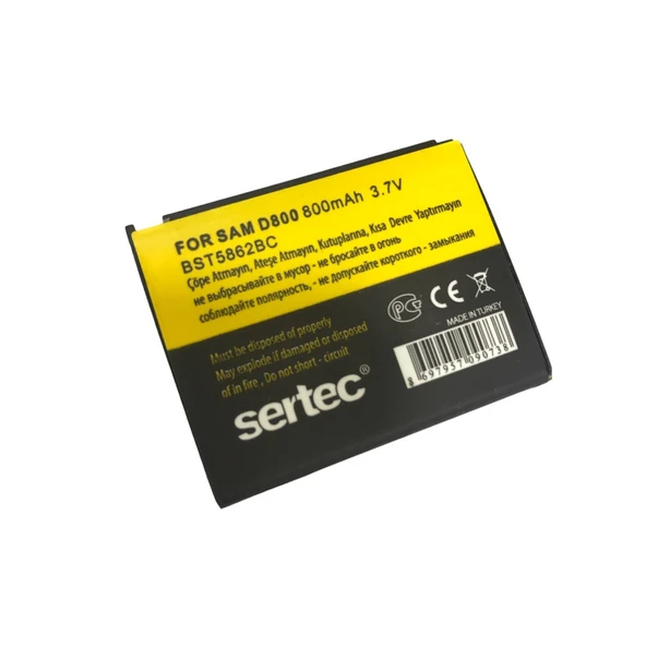 Samsung D808/d800 Uyumlu Batarya Tg-53-vice/(1395) 3635