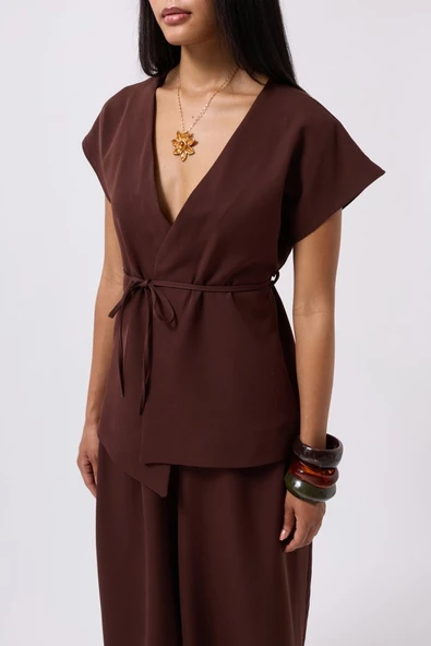 Bağcık Detay Yelek - Resim 3