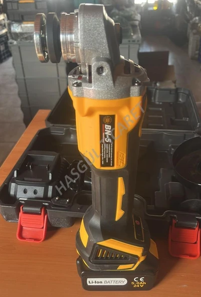 Hsgl Çift Akülü 24V Lityum Pilli Akülü Şarjlı Spral Taşlama 2x5 Ah Akü X-Lion - 3