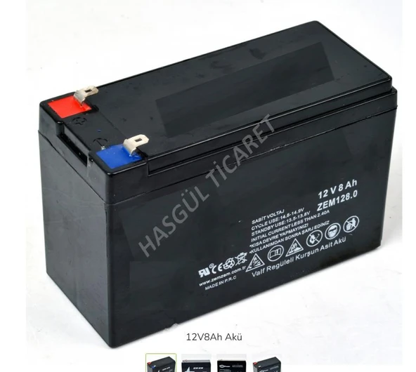 Hsgl İlaçlama Makinası Aküsü 12v8ah /20HR Şarj edilebilir Akü 6-FMD-8