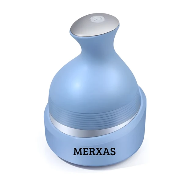 Merxas Mavi KK-11 Rahatlatıcı Saç Derisi Masaj Aleti Baş ve Vücut Masaj Cihazı Anti-Stres - 2