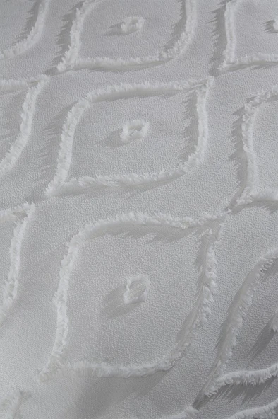 Çeyiz Diyarı Pirot 2 Parça Tek Kişilik Pike Takımı Krem - Resim 4