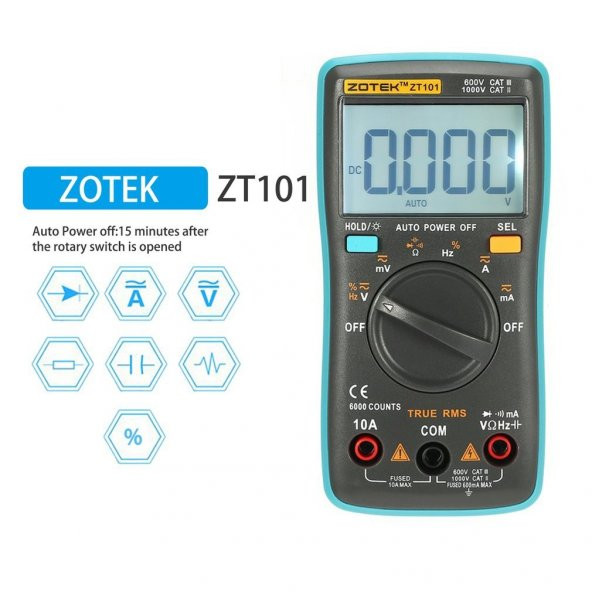 ZOTEK ZT101 DİJİTAL MULTİMETRE