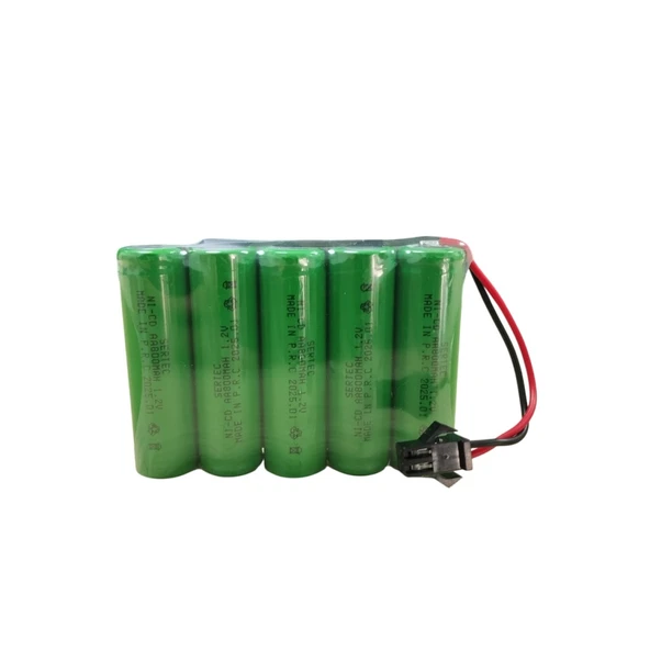 Sertec 6v 5s1p Aa 800 Mah Kablo + Siyah Konnektörlü Oyuncak Pili Tg-53-vice/(1395) 3875