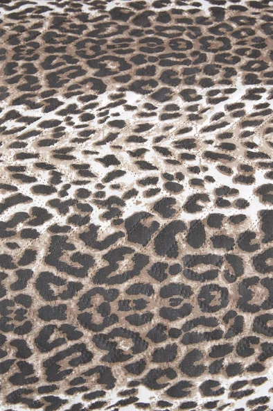 Ultrasonik Kapitoneli Leopar Çift Kişilik Yatak Örtüsü - Resim 6