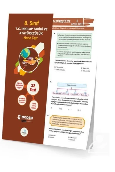 8.Sınıf İnkılap Tarihi Yaprak Test Dorya