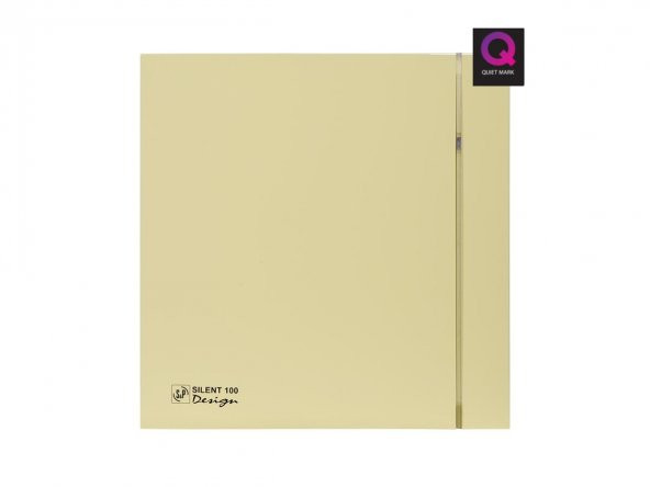 Dekoratif Fildişi Havalandırma Fanı Silent 100 Cz Design Ultra Sessiz Banyo Wc Aspiratörü Soler Palau Estetik Dizayn AGMair Agm Havalandırma ürün görseli 1