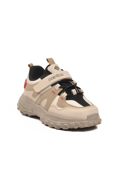 Pepino Krem Cırtlı Hafif Erkek Çocuk Spor Ayakkabı 1734 F - 3