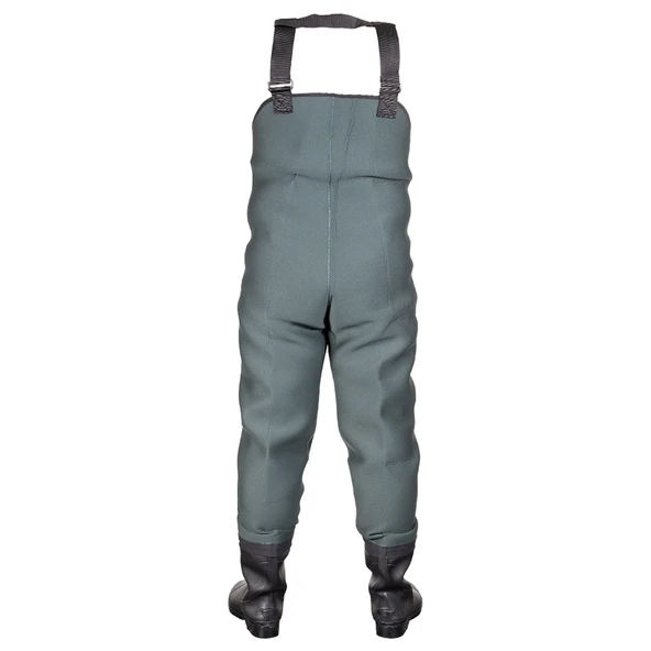 Remixon Neopren Yeşil PVC Bot Tulum Çizme - Resim 2