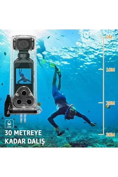 4K Ultra HD Aksiyon Kamerası 270° Geniş Açı Döner Klips Su Geçirmez Kılıf WiFi Kamera - Resim 5