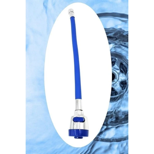 Buffer® Oynar Başlıklı Tasarruflu Kubar Musluk Borusu Ve Başlığı Mavi - Resim 6