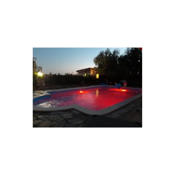 30 Watt Tenda Smd Ledli Kırmızı Sıva Üstü Havuz Lambası 20w 12 Volt - Resim 4