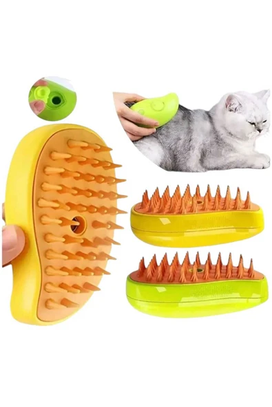meyre 1 Adet Buharlı Kedi & Köpek Yıkama Fırçası Tarağı Yumuşak Silikon Tarak - 1