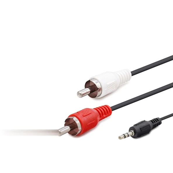 3.5 Mm To 2rca Kablo 2lıne 1.5m Siyah Hdx1042