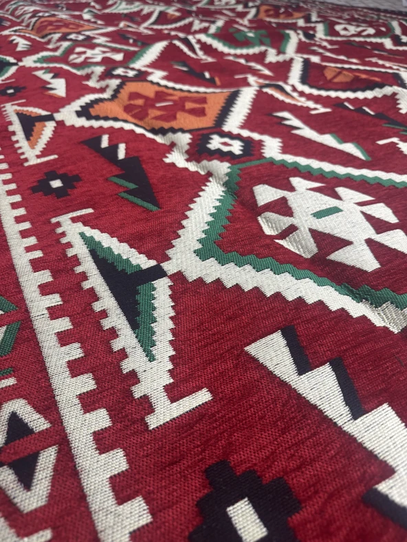 Etnik Motifli Otantik Dekoratif Kilim Desenli Halı (200cmx300cm) M4 - 6