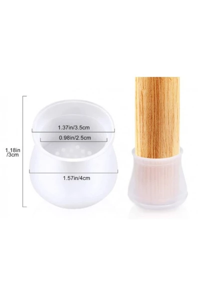 elisalife Masa Ve Sandalye Ayak Koruyucu Silikon30 Adet - Resim 3