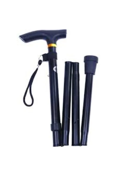 Bundeba Işıklı Katlanır Lüks Baston 100 Cm - 5