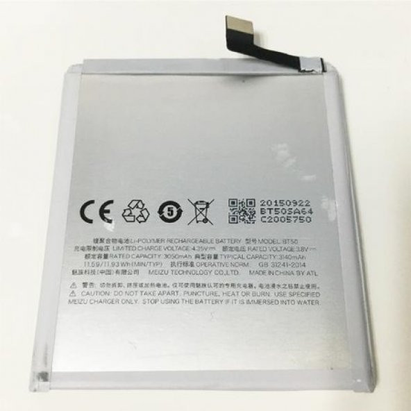 MEIZU BT50 M57A M57AC M57AU MA01 BATARYA PİL ürün görseli 1