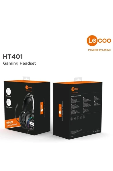 Lenovo Lecoo HT401 RGB USB Kablolu Kulak Üstü Oyuncu Kulaklığı Outlet - 7