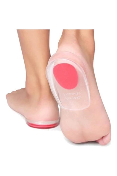 CMT Topuk Silikonu Şeffaf Pembe - 1