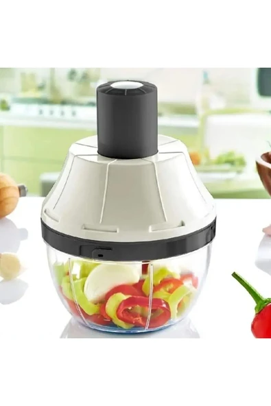Bundeba Pratik Kullanışlı Bas Kes Sebze Meyve Doğrayıcı Dilimleyici El Rondosu ürün görseli