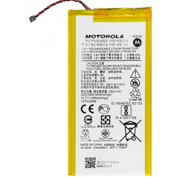 LENOVO MOTO Z2 PLAY HZ40 BATARYA PİL