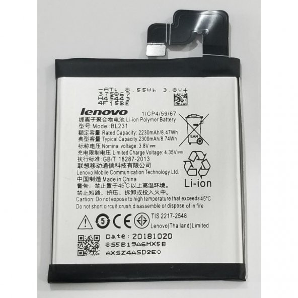 LENOVO BL231 VİBE X2 BATARYA PİL