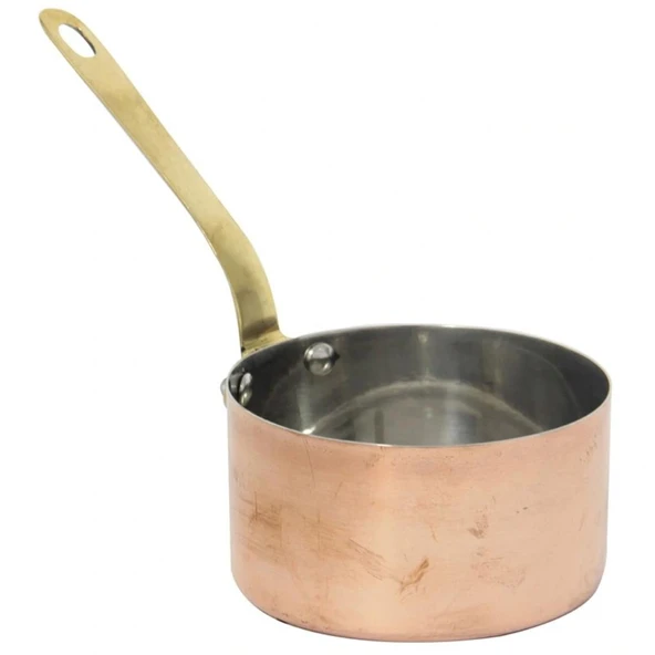 Öztiryakiler Gurmeaid Mini Sos Ve Kızartma Tavası, Dışı Bakır, İçi Paslanmaz Çelik, 8x4,5 Cm - 1