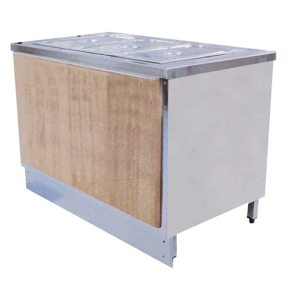 Öztiryakiler Nötr Servis Ünitesi, Ara Raflı, Ahşap Kaplı, 120x70 Cm - Resim 1