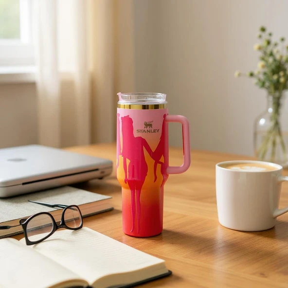 Stanley Termos Quencher Barbie Twist Turn 1.18 Lt. Pipetli - Resim 2