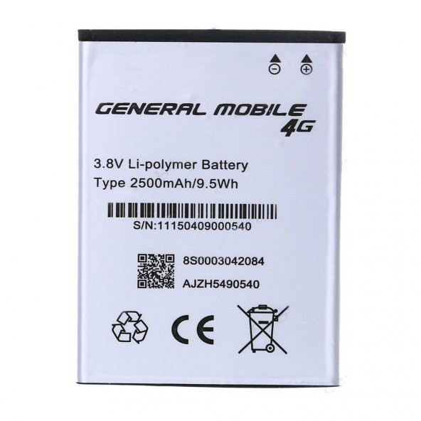 GENERAL MOBİLE DİSCOVERY 4G BATARYA PİL