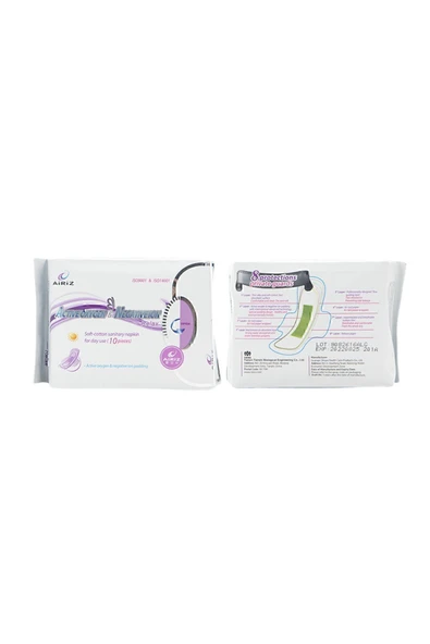 AİRİZ HİJYENİK KADIN PEDİ 1 PAKET 8 Lİ GECE BOY, 1 PAKET 10 LU ORTA BOY - 2