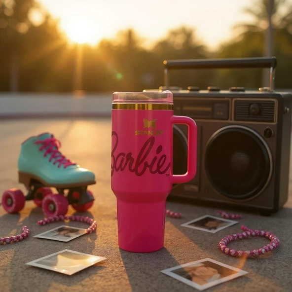 Stanley Quencher Termos Barbie 1.18 Lt. Pipetli - Resim 3